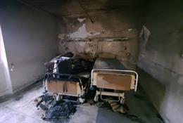 Un incendio en el Royo Villanova obliga a reubicar a una treintena de pacientes