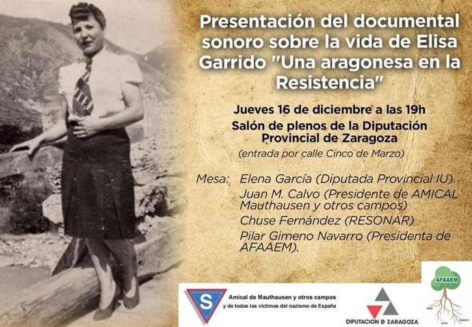 El podacast sobre Elisa Garrido se presentará el 16 de diciembre en la DPZ