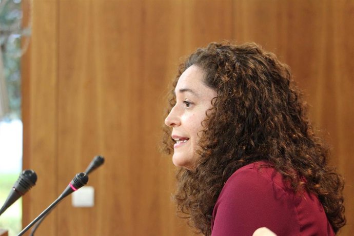 La portavoz parlamentaria de Unidas Podemos por Andalucía, Inmaculada Nieto