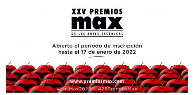 Cartel anunciador de los XXV Premios Max.