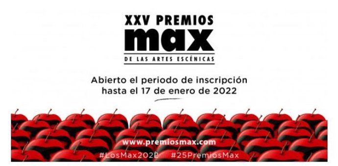 Cartel anunciador de los XXV Premios Max.