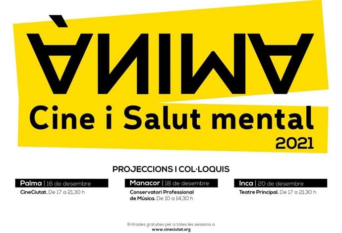 Cartel del Festival 'nima. Cine y Salud Mental'.