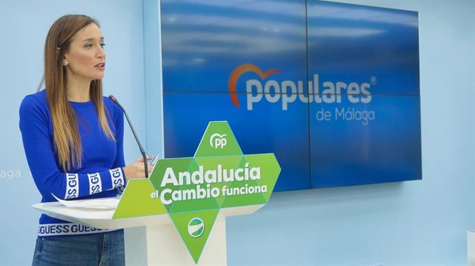 Archivo - La portavoz del PP de Málaga, Elisa Pérez de Siles.