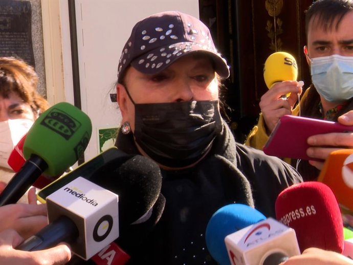 Massiel, en la capilla ardiente de Verónica Forqué