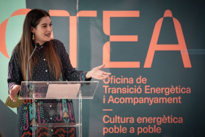 La consellera de Transición Ecológica, Mireia Moll, durante la presentación de OTEA.