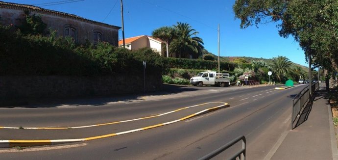 Tramo de la carretera TF-13 donde se va a llevar a cabo las actuaciones de mejora