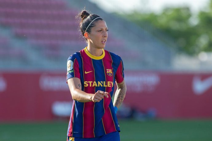 Archivo - Jenni Hermoso of FC Barcelona during LaLiga, football match played between Sevilla Futbol Club and Athletic Club at Ramon Sanchez Pizjuan Stadium on May 5, 2021 in Sevilla, Spain.