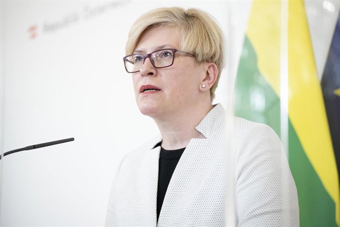 Archivo - La primera ministra lituana, Ingrida Simonyte.