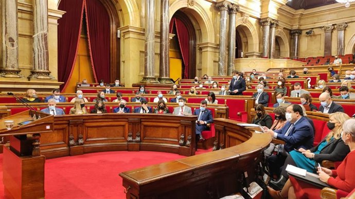 Pleno del Parlament el 15 de diciembre. 