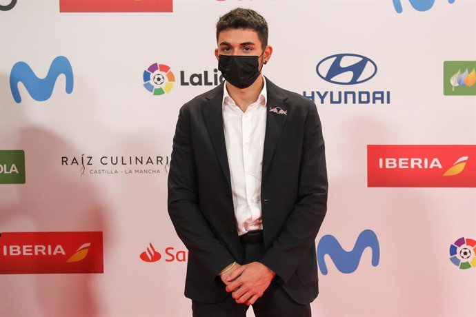 Alberto Gines, Olympic Climbing Champion, attends during the arrival red carpet at the "AS Sports Awards 2021" held at The Westin Palace Hotel on December 14, 2021, in Madrid, Spain.
