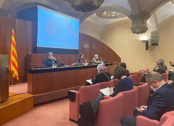 La consellera de la Presidencia, Laura Vilagr, preside la presentación de la Renta Básica Universal