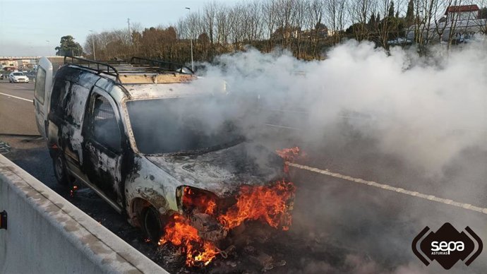 Imagen del incendio.