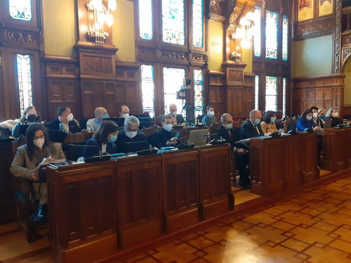 El vicepresidente y consejero de  Administración Autonómica, Medio Ambiente y Cambio Climático, Juan Cofiño y su equipo presentan los presupuestos de su área para 2022.