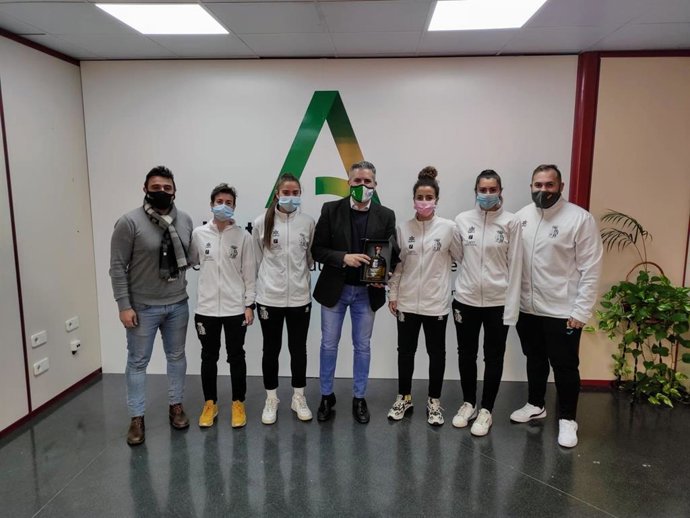 Encuentro con integrantes del Martos Fútbol Sala Femenino.