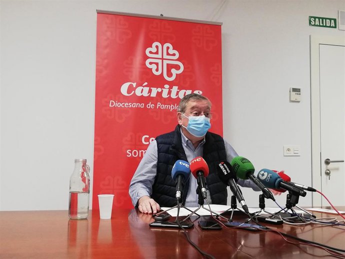El director de Cáritas, Ángel Iriarte