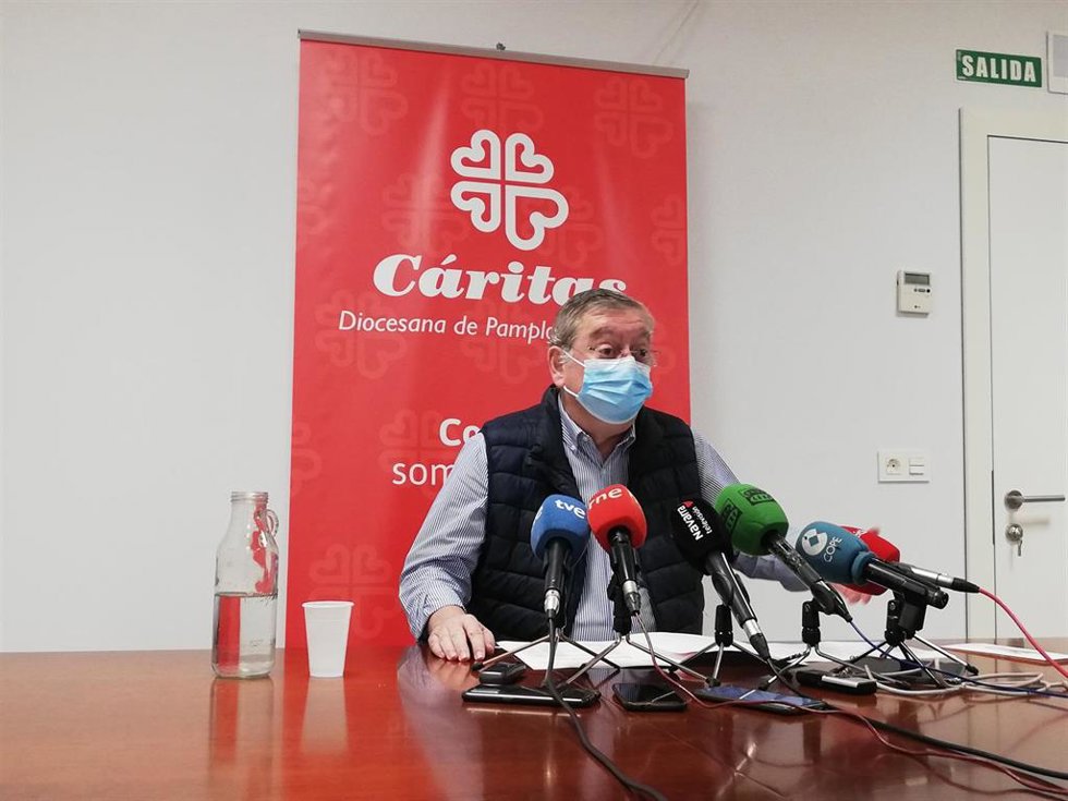 El director de Cáritas, Ángel Iriarte
