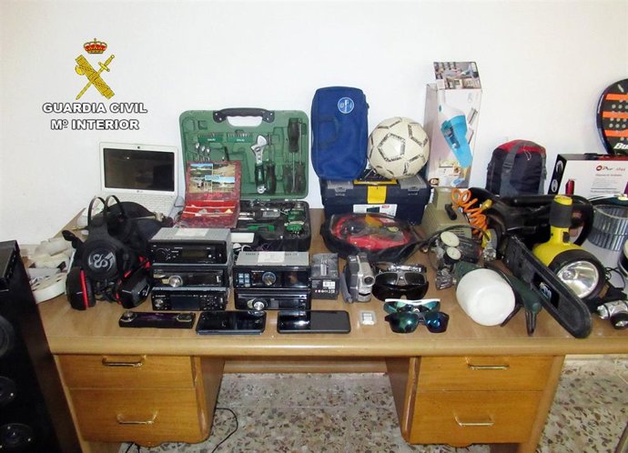 Efectos aprehendidos en la operación 'Portalid'