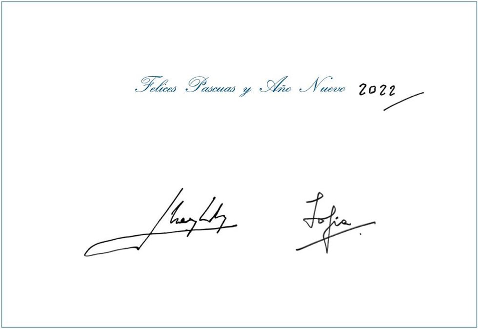 Felicitación de Navidad de Don Juan Carlos y Doña Sofía