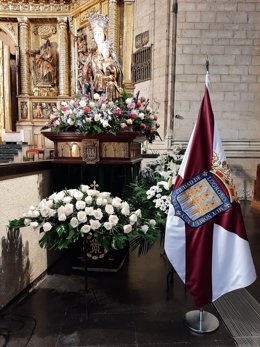 Archivo - El 18 de diciembre, se celebra la Virgen de la Esperanza, patrona de Logroño, con una misa en la Iglesia de Santiago.