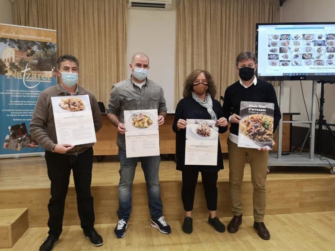Presentación del recetario 'Unes illes d'arrossos'.