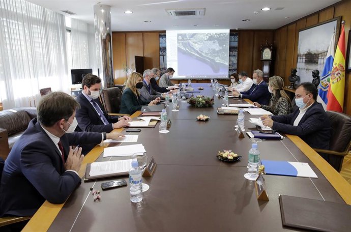 Imagen de la última sesión del Consejo de Administración del Puerto de Huelva.