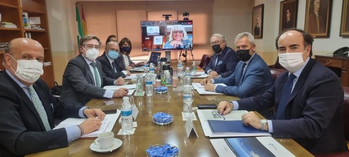 La Asociación Suncruise Andalucía, dedicada a la promoción del turismo de cruceros en la región, reunida en junta directiva.