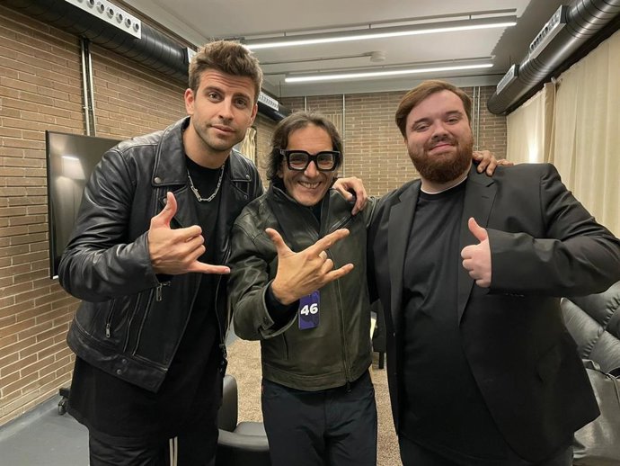 L''streamer' Ibai Llanos i el futbolista del FC Barcelona Gerard Piqué