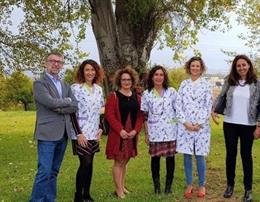 La delegada de Educación, Estela Villalba, en el centro de Educación Especial Específico  Sagrada Familia.