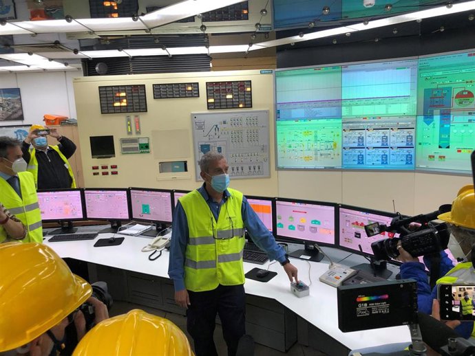 Apagado de la central térmica Litoral de Endesa en Carboneras (Almería).