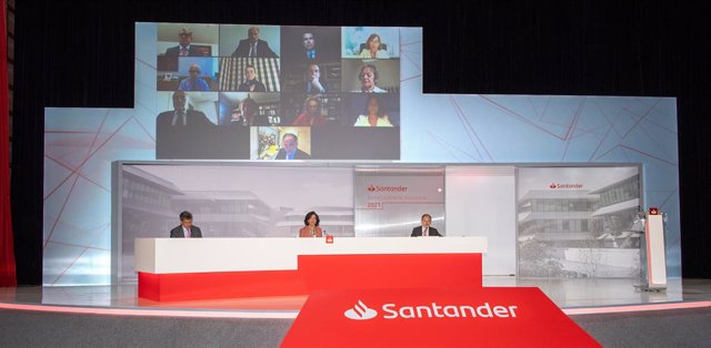 Archivo - Junta general ordinaria de accionistas de Banco Santander de 2021.