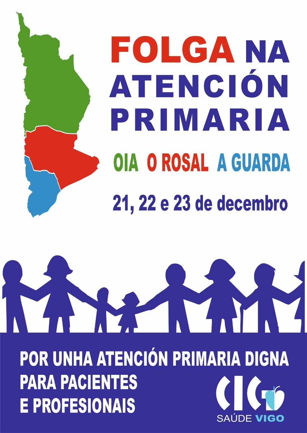 Cartel con información de la convocatoria de huelga