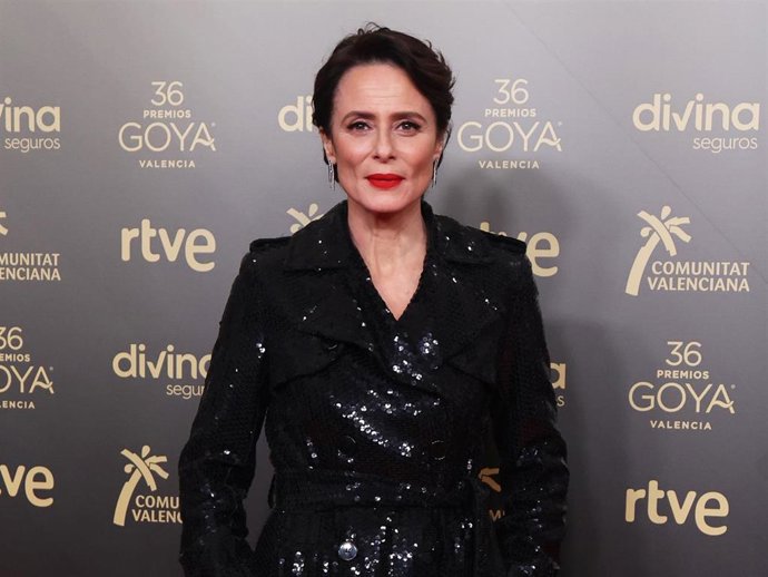 Aitana Sánchez-Gijón, en el encuentro de los nominados a los Goya 2021