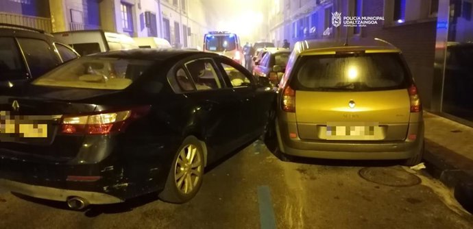 Imagen de una de las actuaciones de la Policía Muncipal en Pamplona.