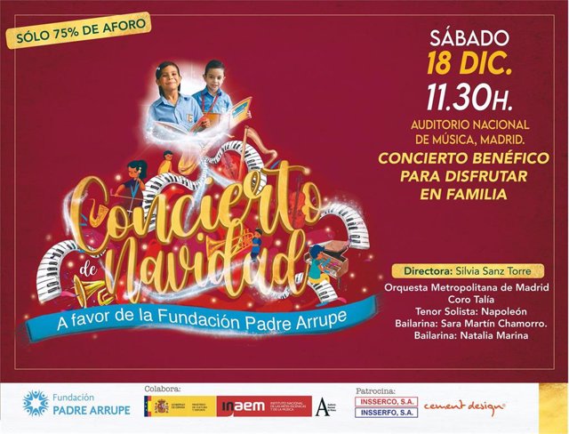 Fundación Padre Arrupe lleva este 18 de diciembre su Concierto Benéfico de Navidad al Auditorio Nacional de Música de Madrid