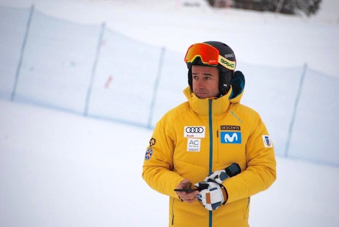 Archivo - El presidente de la RFEDI, May Peus, en la estación de Baqueira Beret