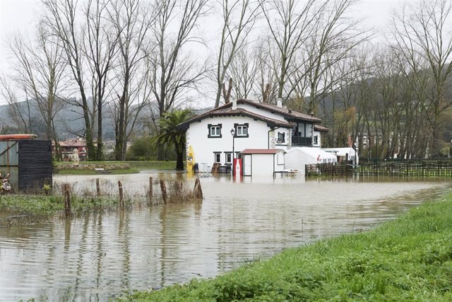 Una vivienda inundada debido a las fuertes lluvias registradas en noviembre