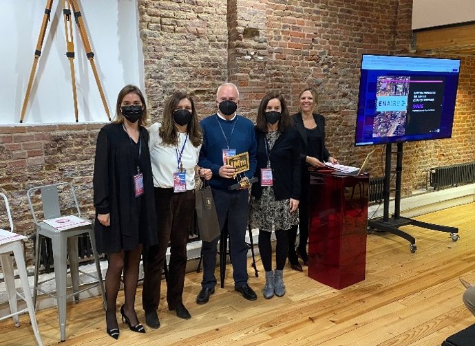 El jefe de Estrategia y Transformación de Enaire, Javier Martínez Pérez Pérez, y el equipo de Ágora.