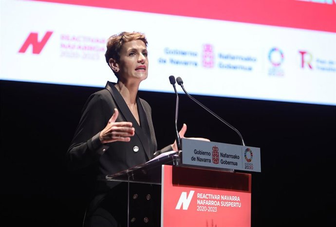 La presidenta de Navarra, María Chivite.