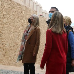 Patricia del Pozo en su visita a La Alcazaba
