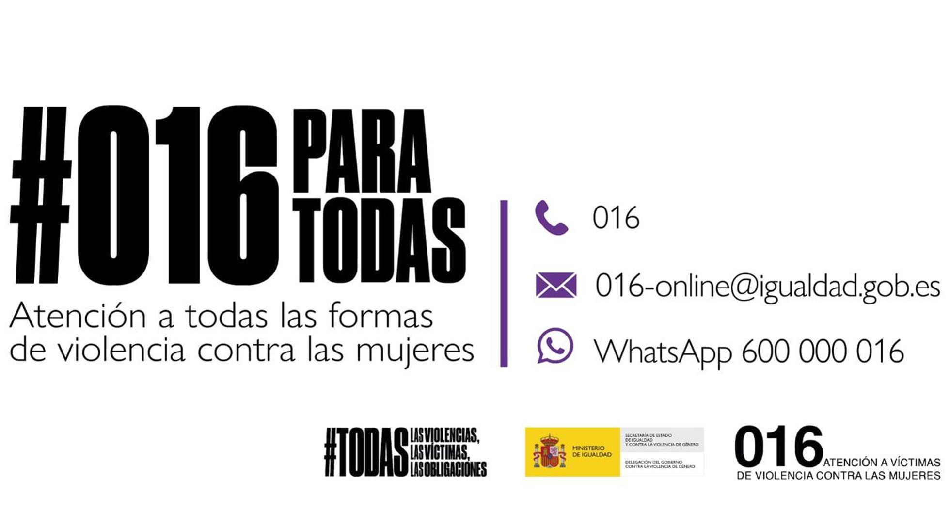 Archivo - Teléfono 016 de atención a todas las formas de violencias contra las mujeres
