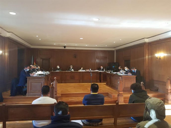 Los acusados en el banquillo durante la última jornada del juicio