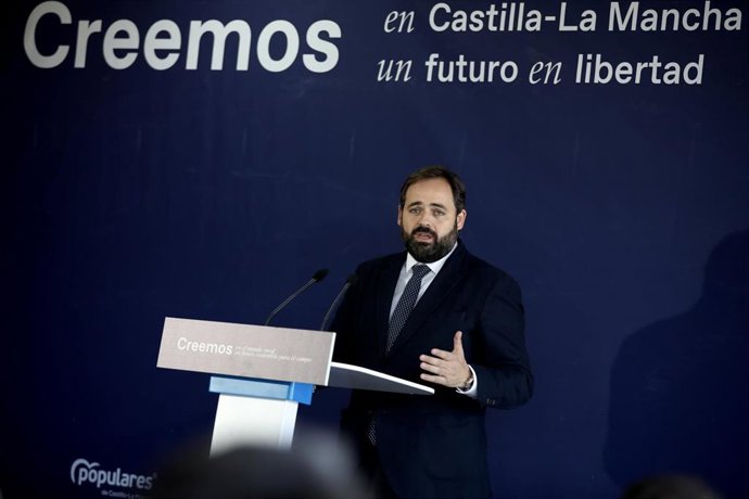 El presidente regional del PP, Paco Núñez, en la clausura de la Convención 'Creemos en el mundo rural. Creemos un futuro sostenible para el campo'.
