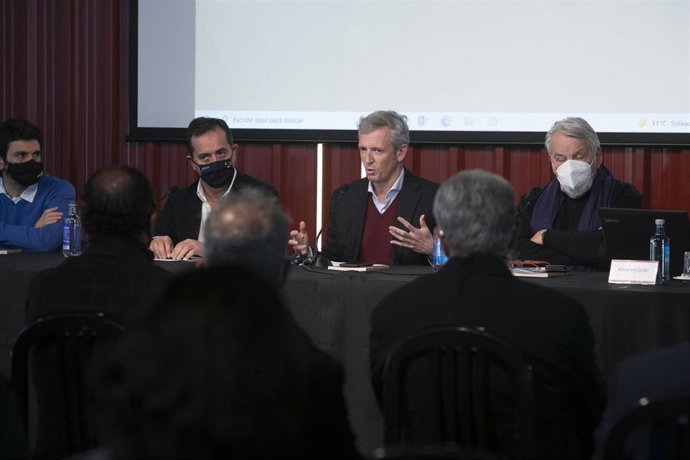 El vicepresidente primero, Alfonso Rueda, participa en la presentación del proyecto A memoria dos peregrinos II