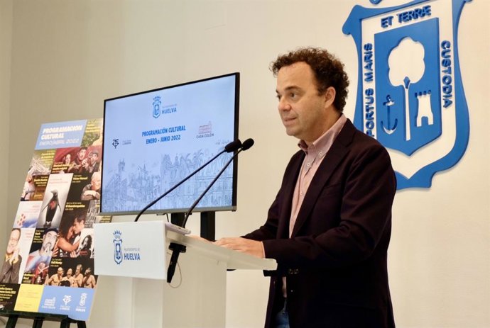 Presentación de la programación cultural del Ayuntamiento de Huelva en el primer semestre de 2022.