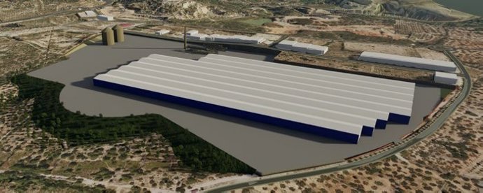Imatge virtual de les futures installacions de Kronospan a Tortosa (Tarragona)