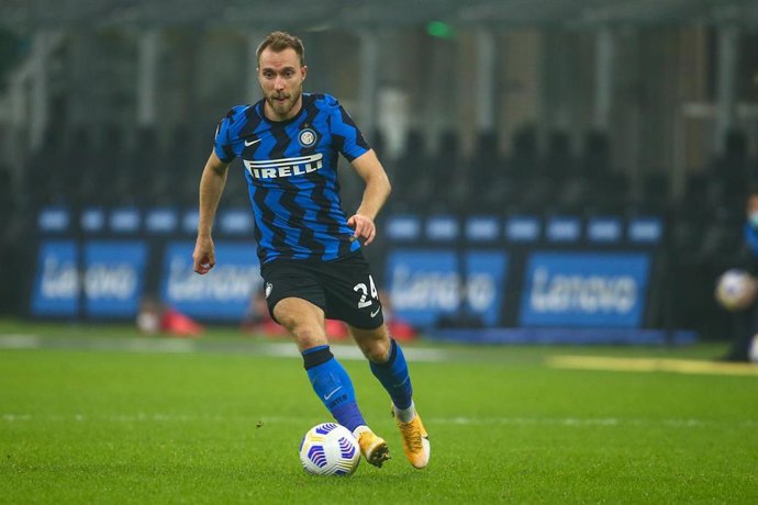 Archivo - El jugador del Inter de Milán Christian Eriksen durante un partido de la Seerie A ante el Parma.