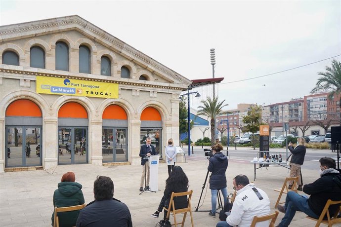 Rueda de prensa de presentación del programa de actividaded navideñas del Port de Tarragona.