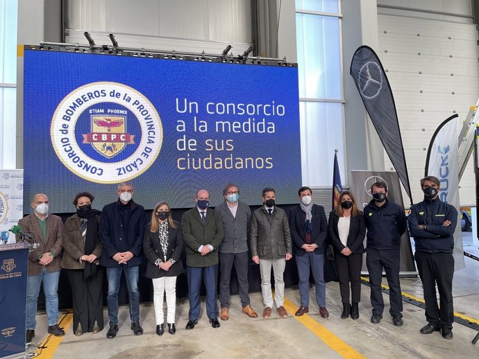 Irene García en el Parque de Bomberos