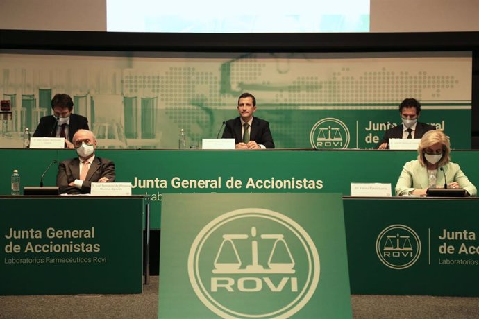 Archivo - Javier López-Belmonte Encina, vicepresidente de datos de Rovi, en el centro de la imagen