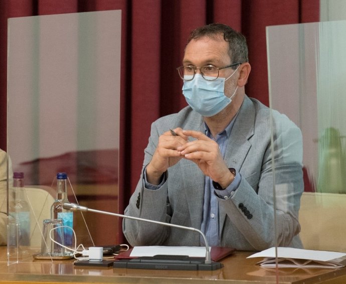 Archivo - El portavoz del PR+, Rubén Antoñanzas, en la primera sesión del debate sobre el Estado de la Ciudad